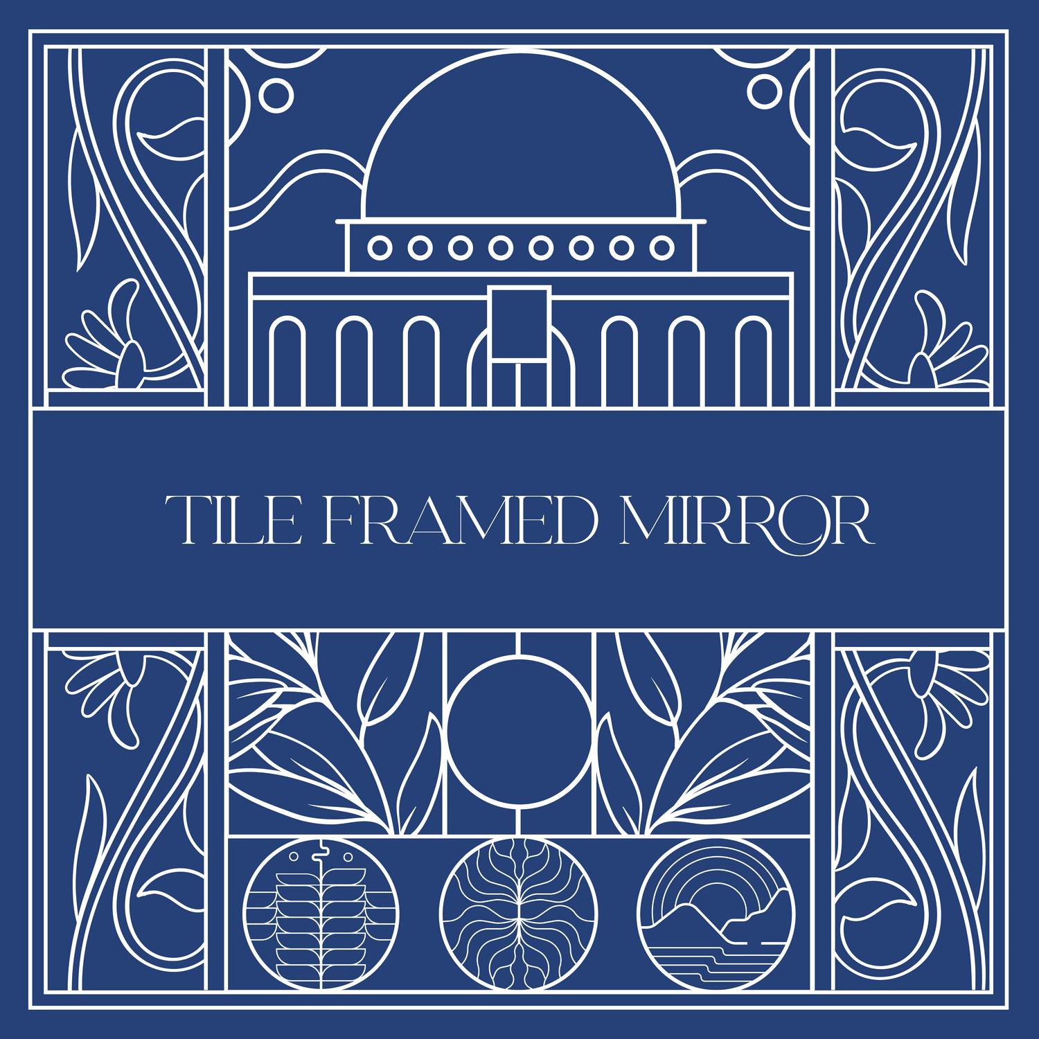 Tile Framed Mirror