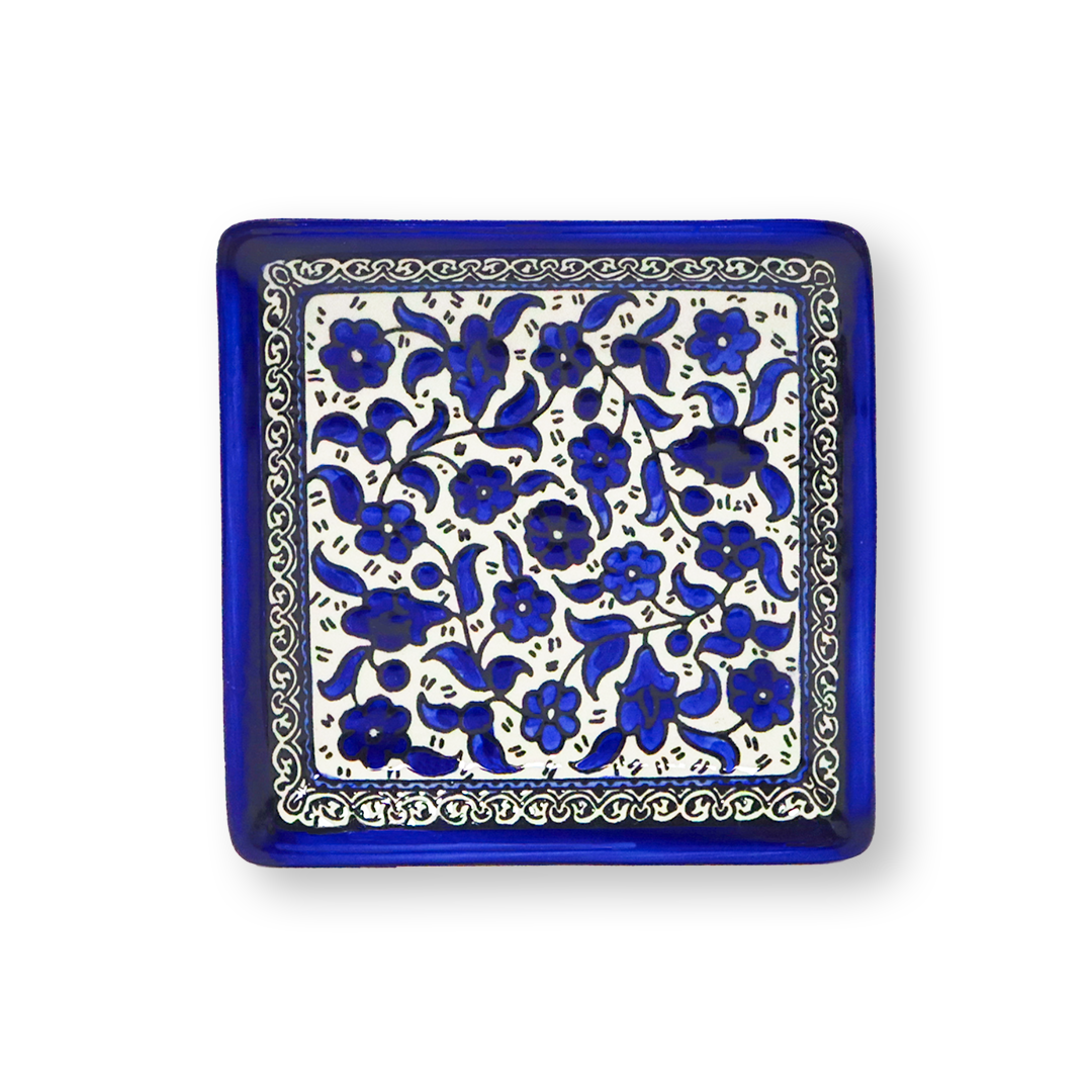 Khalili Square Plate - Blue