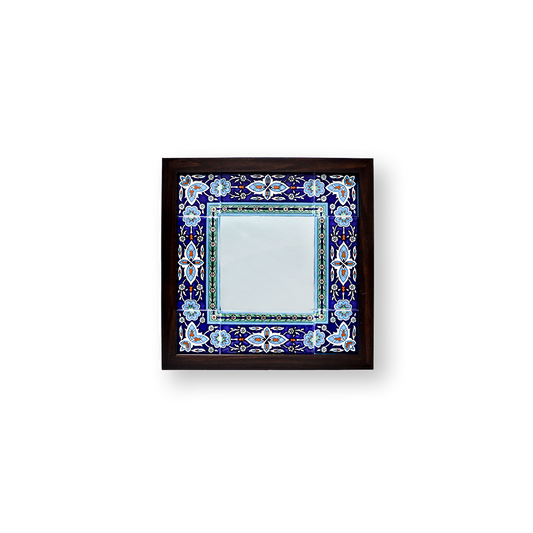 Handmade Ceramic Tile-Framed Wall Mounted Mirror